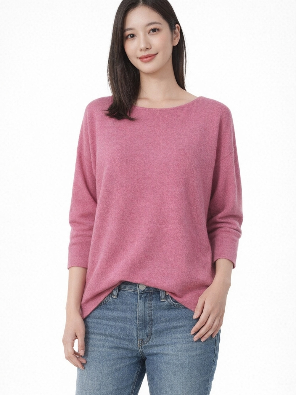 NWT Vila Milano Pink Ribbed Boatneck Textured Pullover Sweater, Sz S Fits Semi M